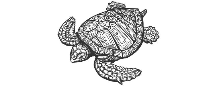 Námornícke Tetovanie korytnačka