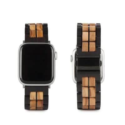 Apple Watch Band - Javorové a Ebenové Drevo01