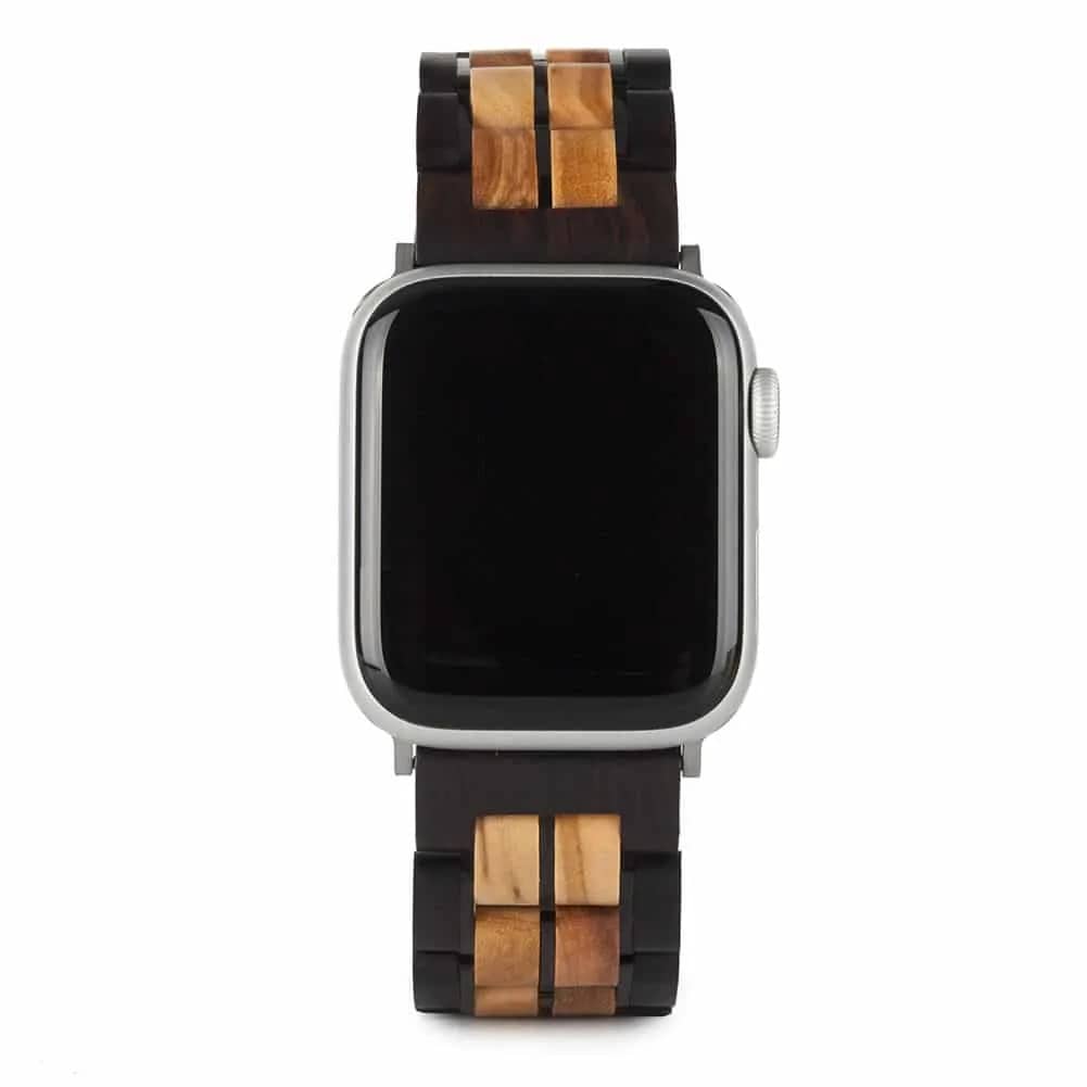 Apple Watch Band - Javorové a Ebenové Drevo05